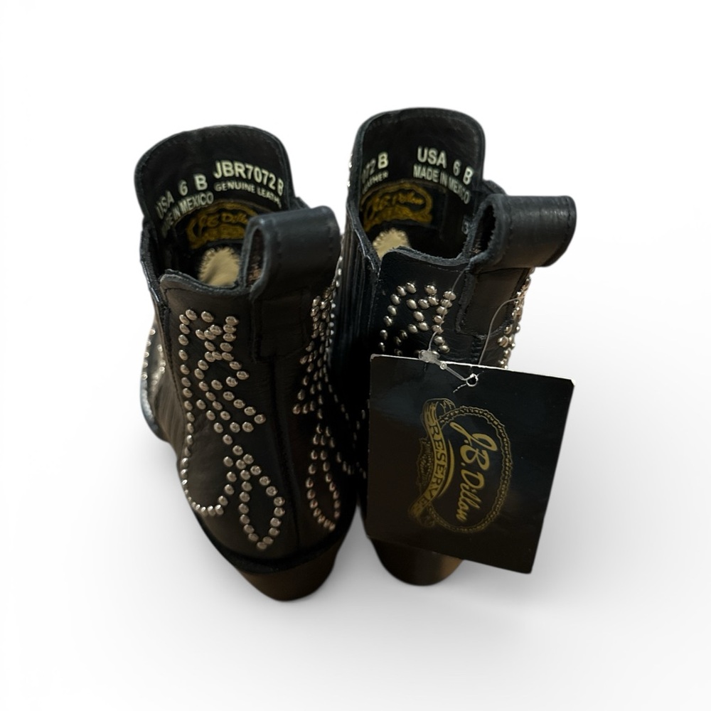 J.B. Dillon Reserve 6B MEXICO Made Western Ankle Boots - Picture 4 of 7